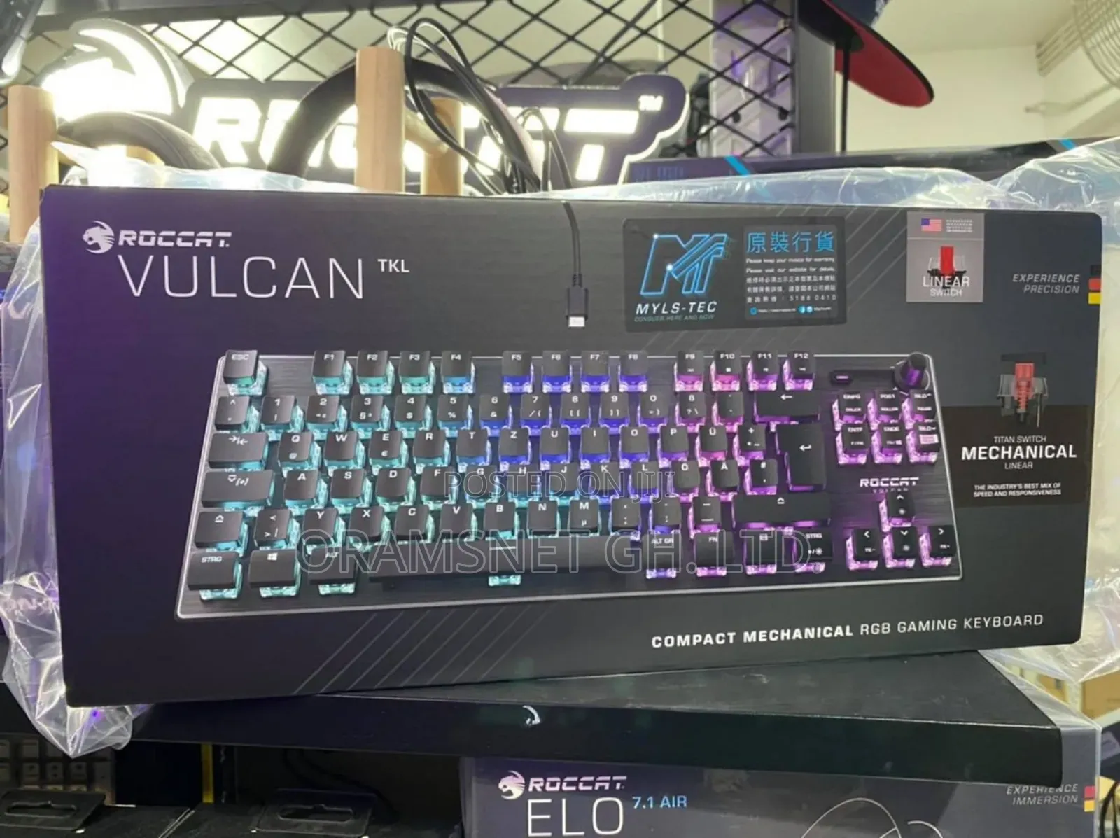 Roccat Vulcan TKL RGB Mechanical Keyboard