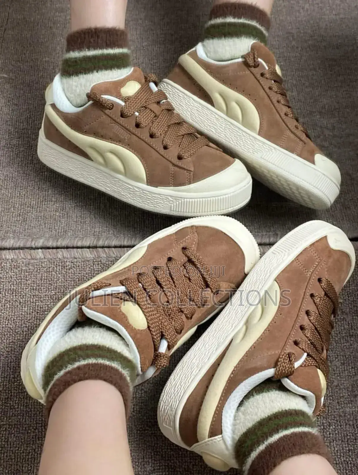 Puma Xi Cruch Brown and Cream