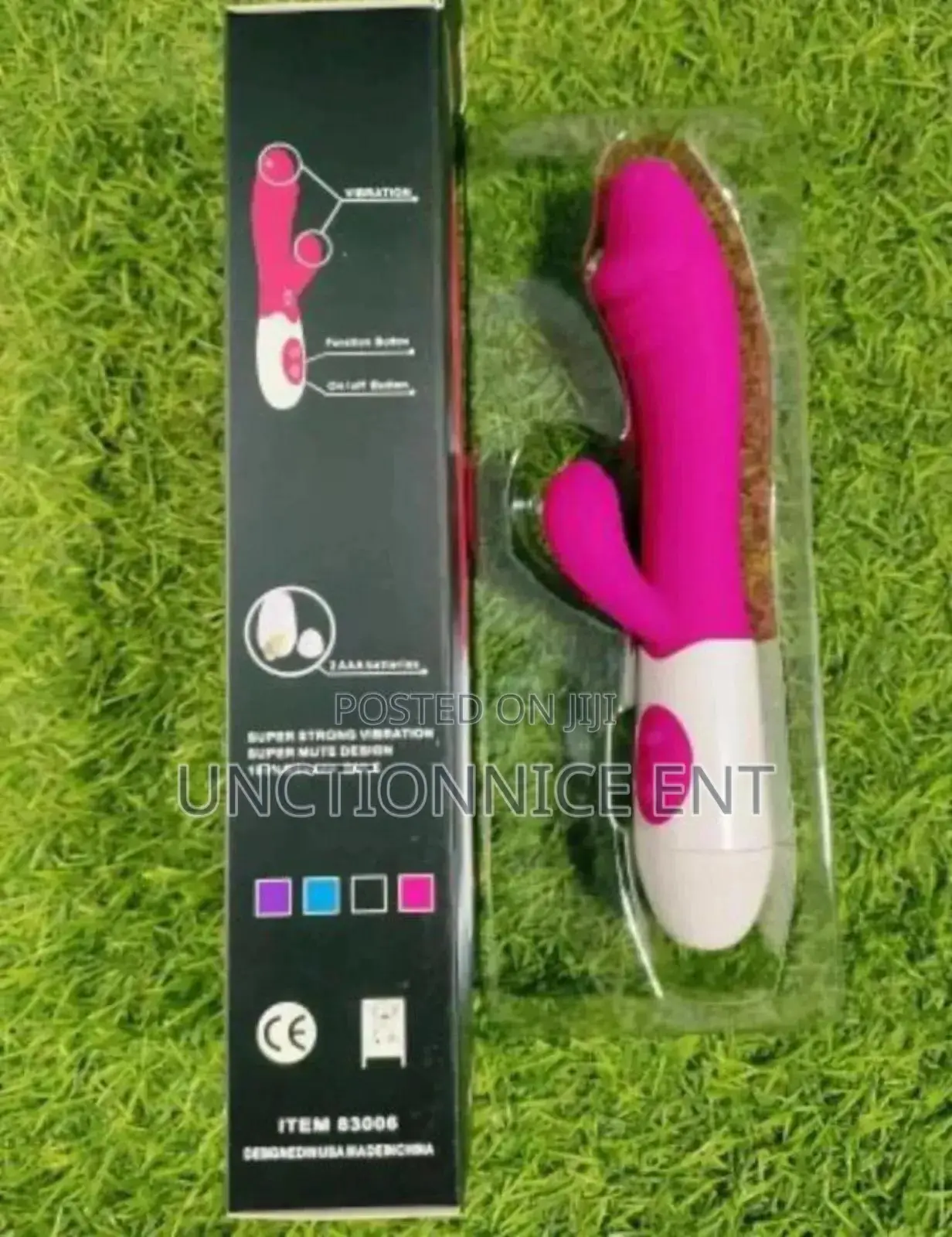 Female Clitoris Massager Vibrator Double Penetration Purple