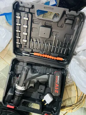 Multifuctional Electric Drill Handheld Screwdriver With 2 Batteries