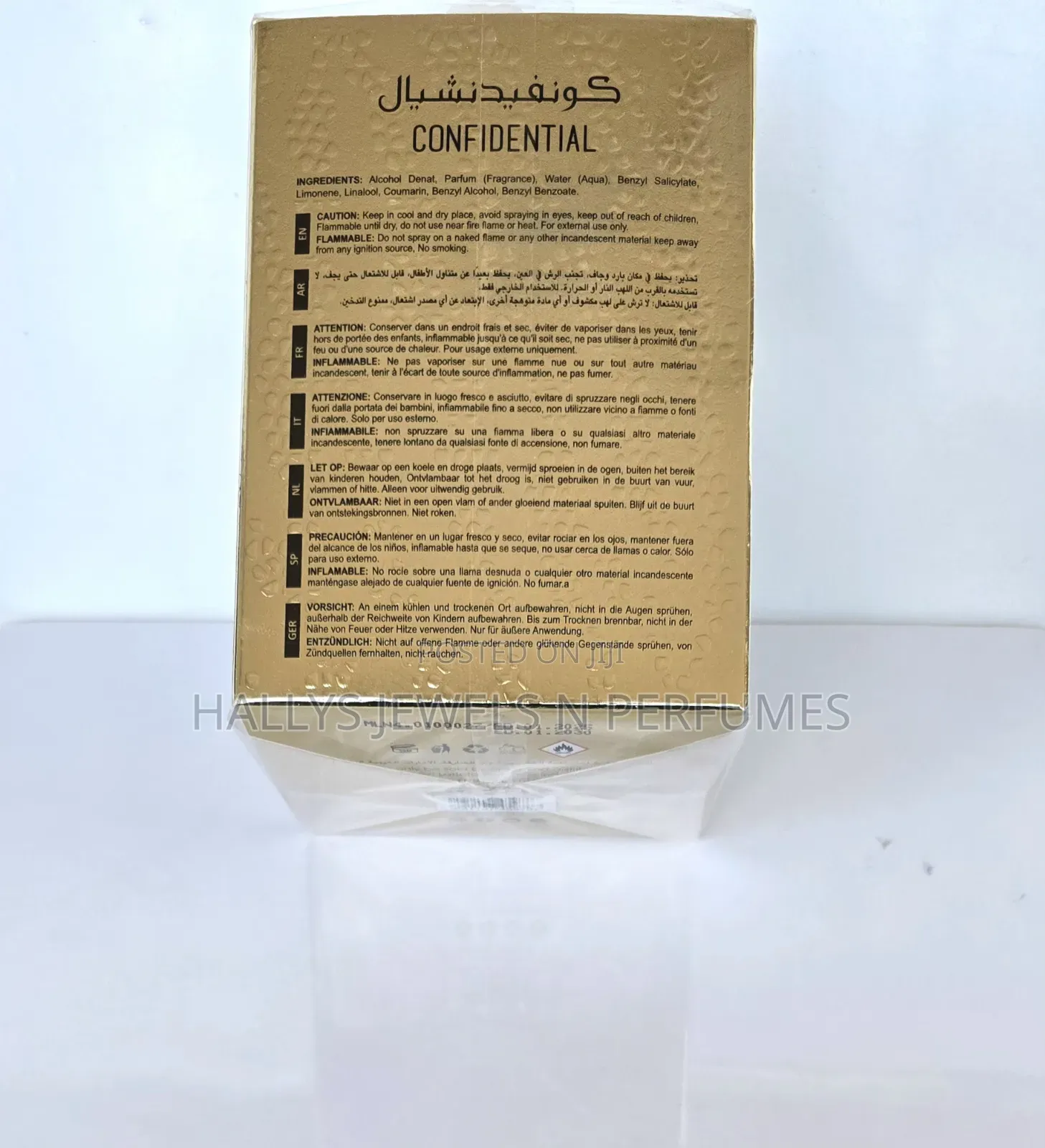 Confidential Private Gold Perfume by Lattafa, 100ml, Unisex