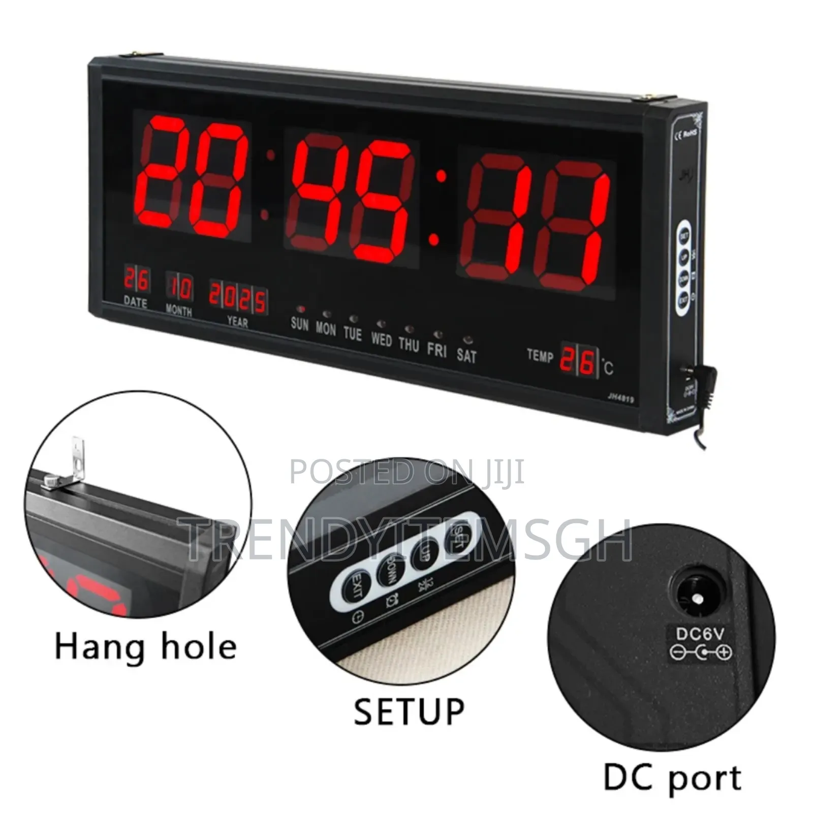 Digital Wall Clock (Large Size)