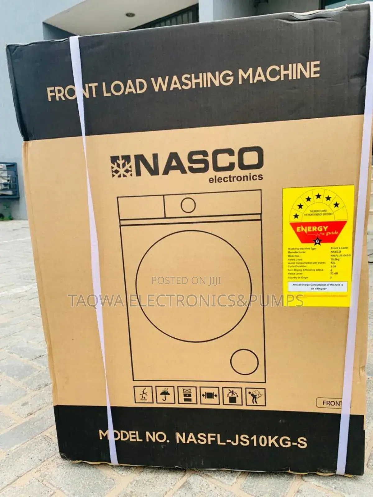 6 Star Nasco Inverter Front Load Full Automatic