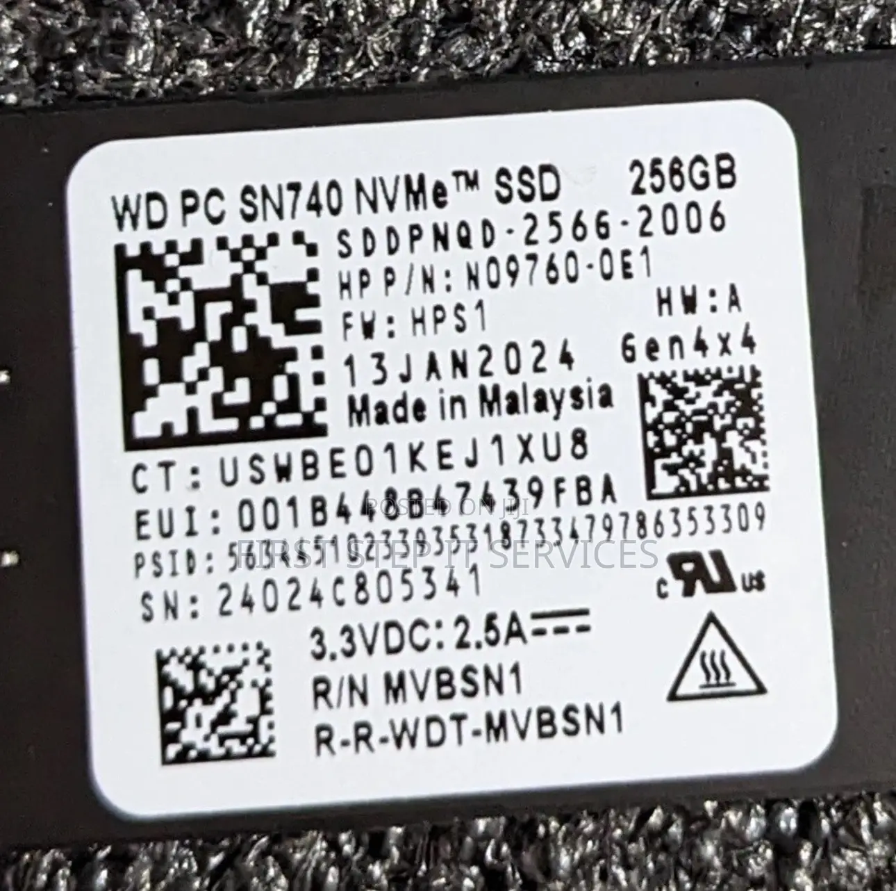 256gb Nvme SSD