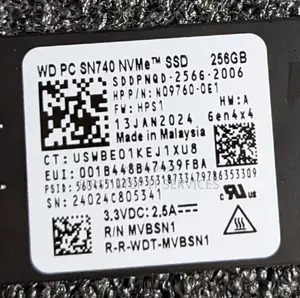 256gb Nvme SSD