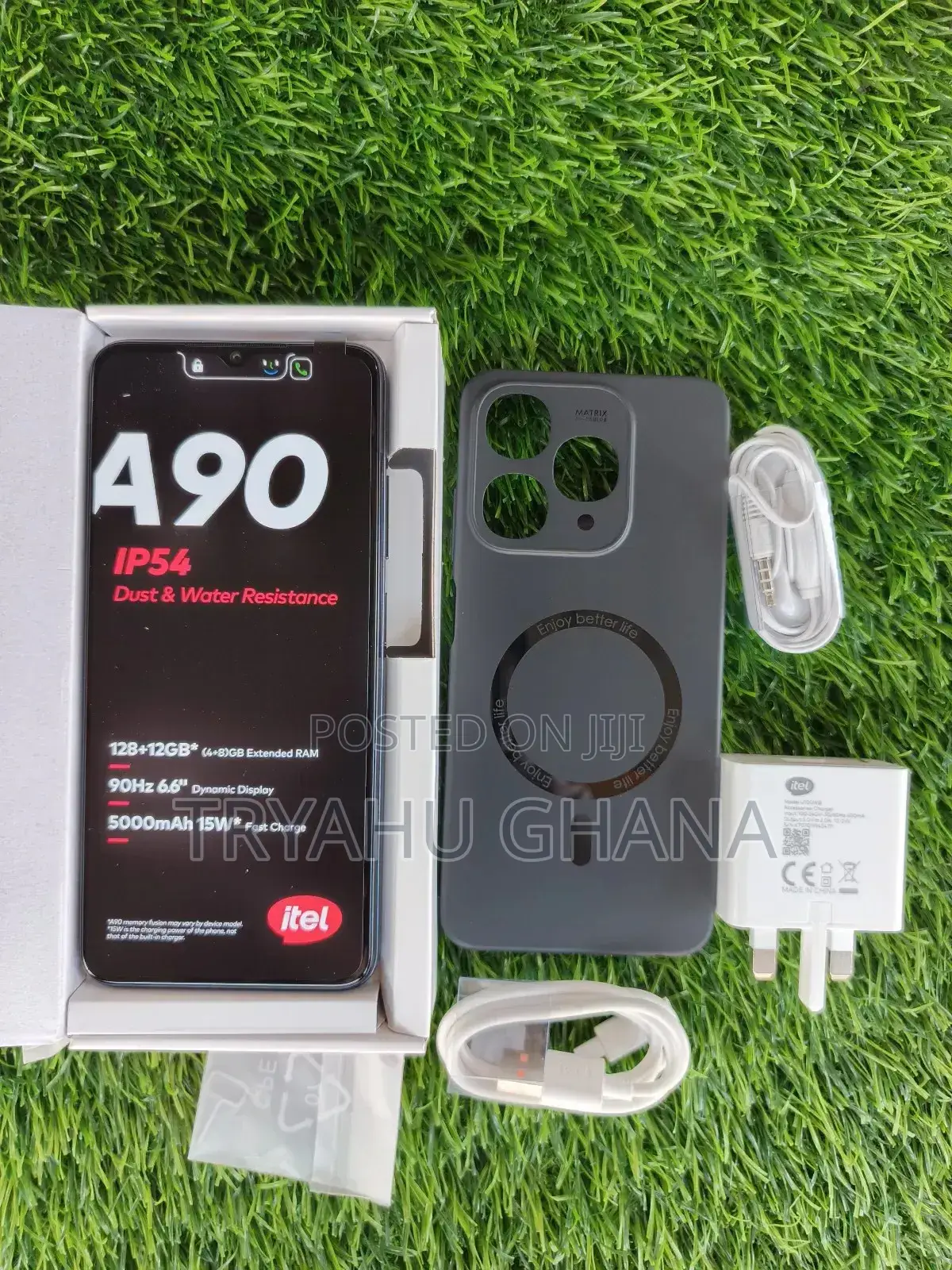 New Itel A90 128 GB Black