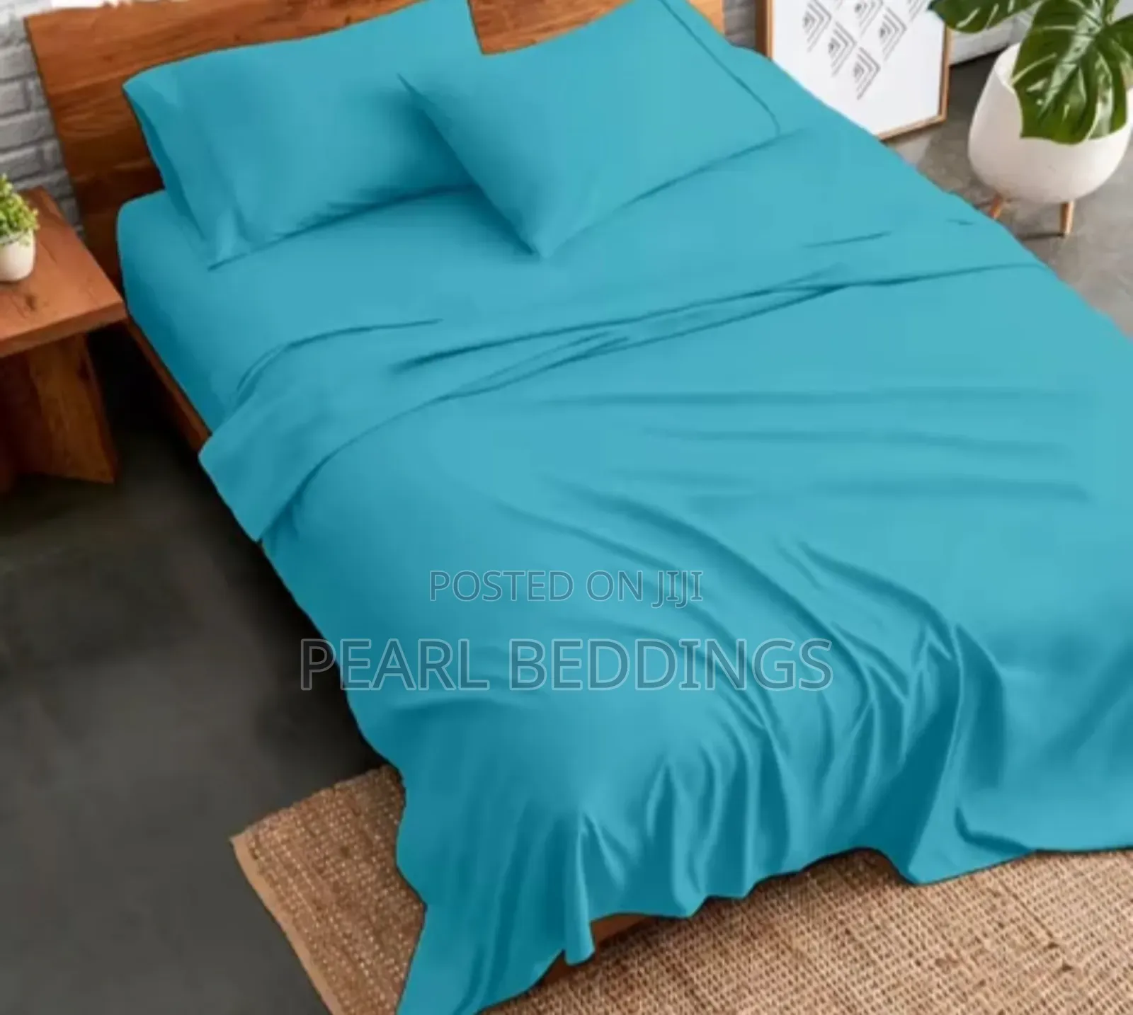 Premium Luxurious 100% Quality Plain Cotton Bedsheets Set