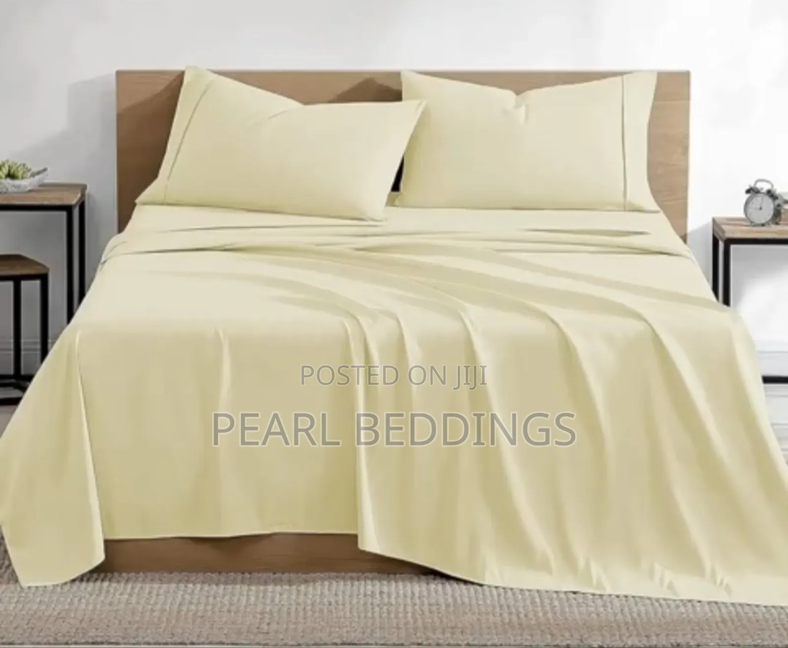 Premium Luxurious 100% Quality Plain Cotton Bedsheets Set