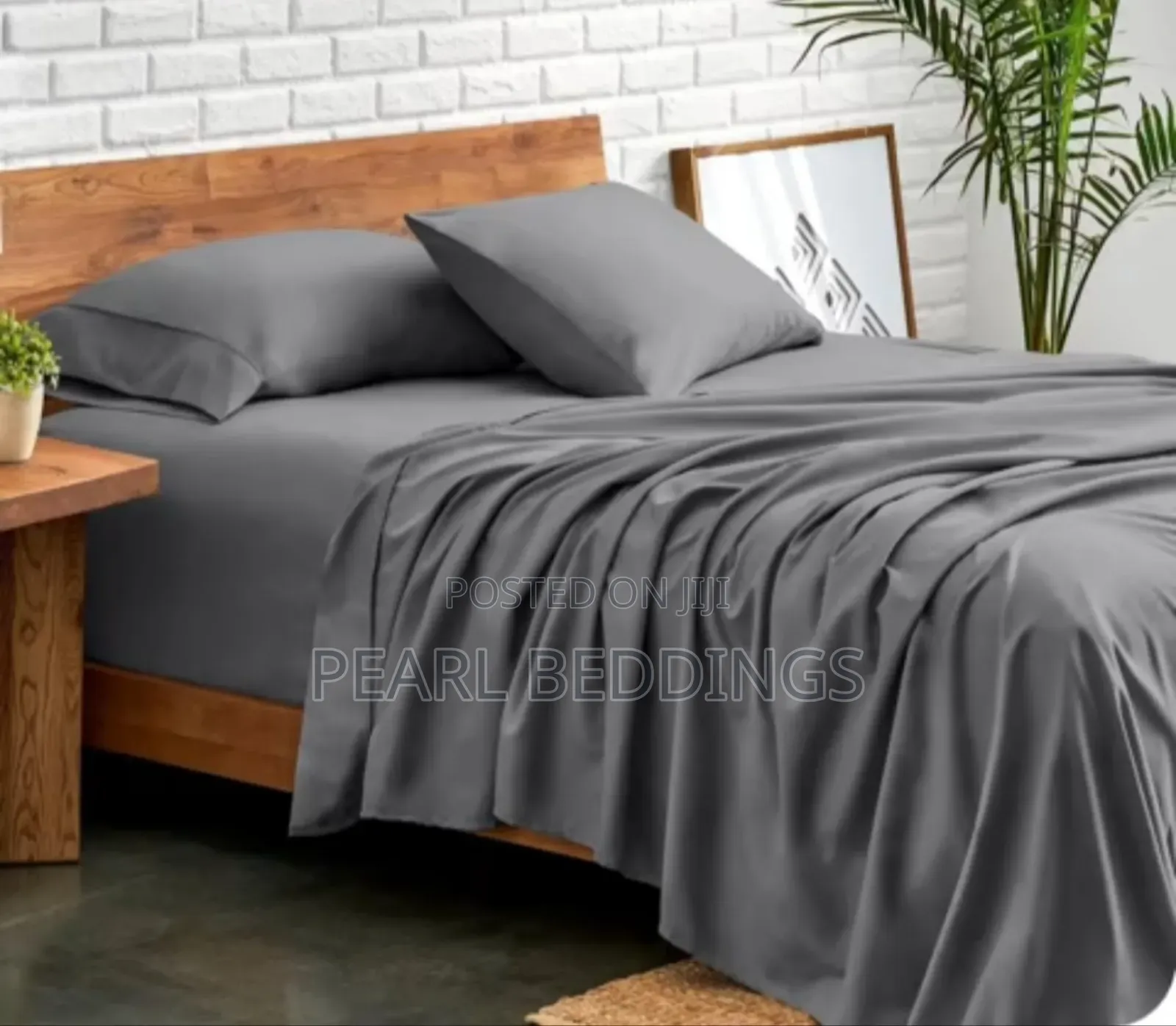Premium Luxurious 100% Quality Plain Cotton Bedsheets Set