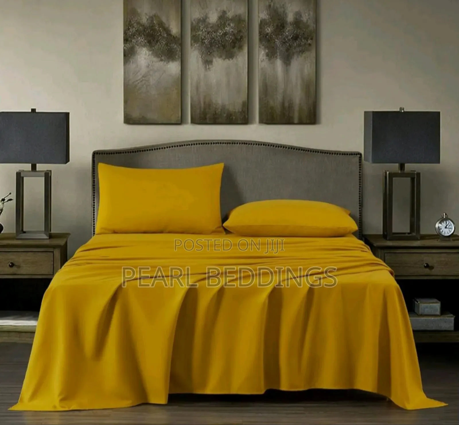 Premium Luxurious 100% Quality Plain Cotton Bedsheets Set