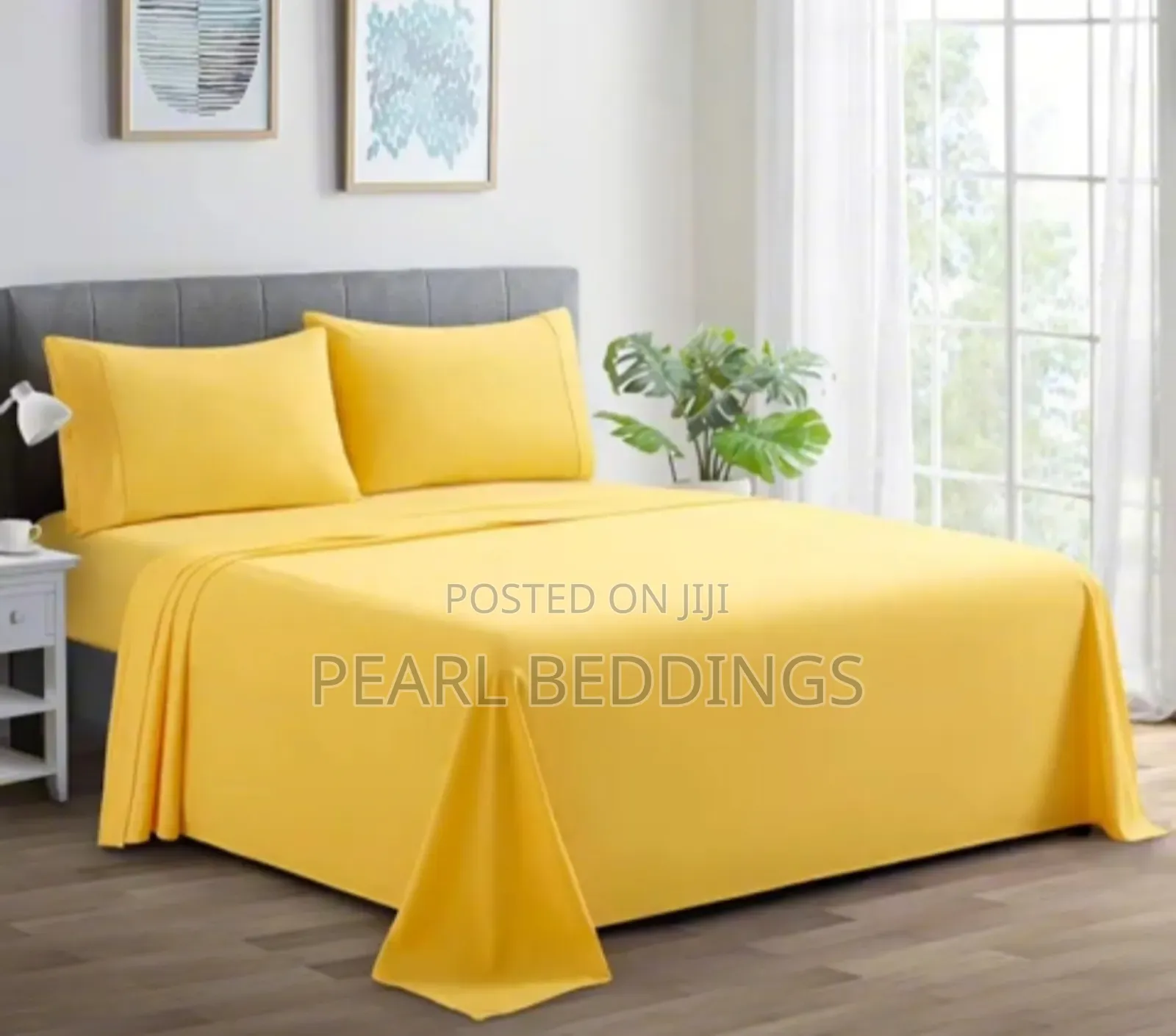Premium Luxurious 100% Quality Plain Cotton Bedsheets Set
