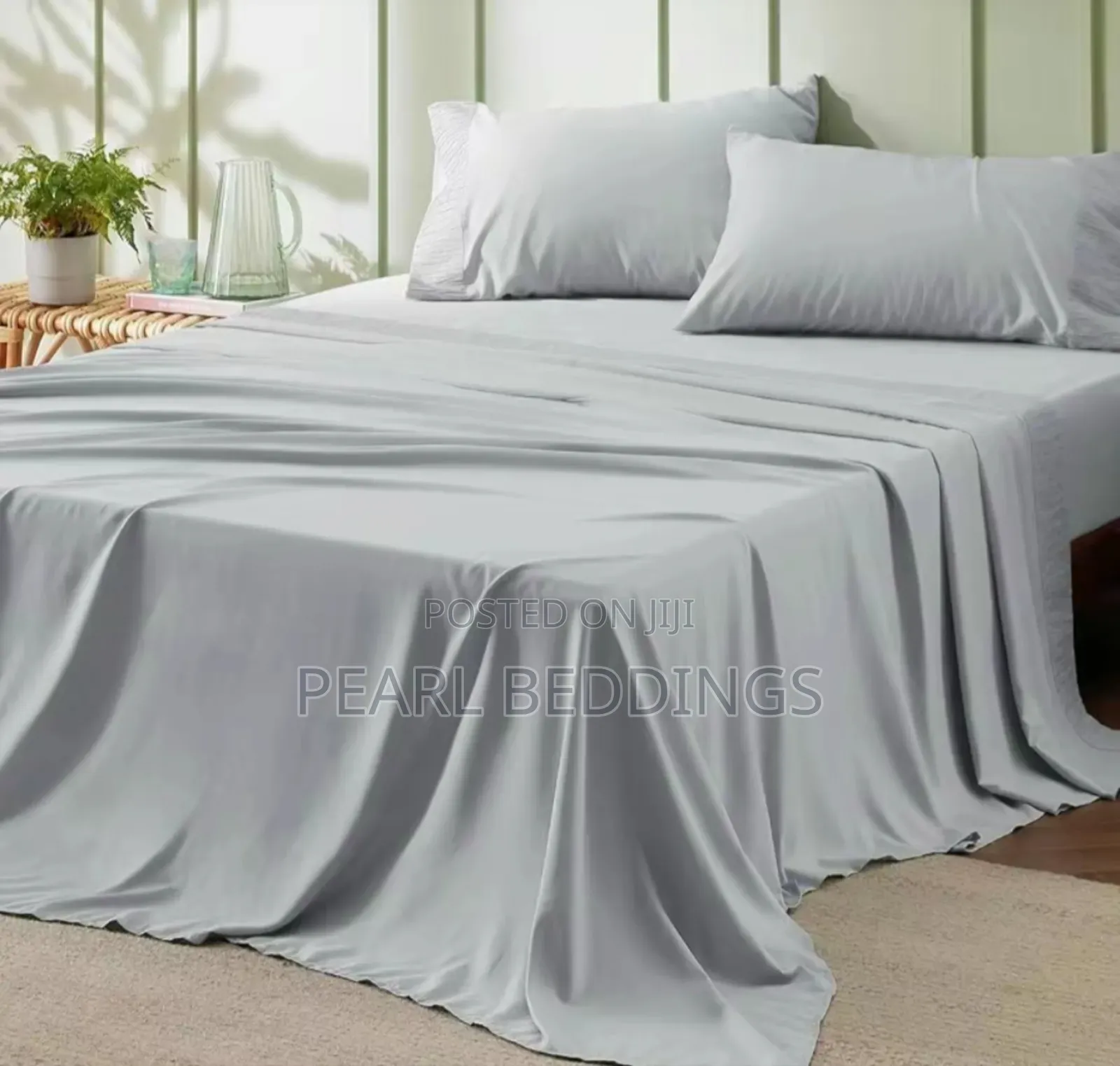 Premium Luxurious 100% Quality Plain Cotton Bedsheets Set