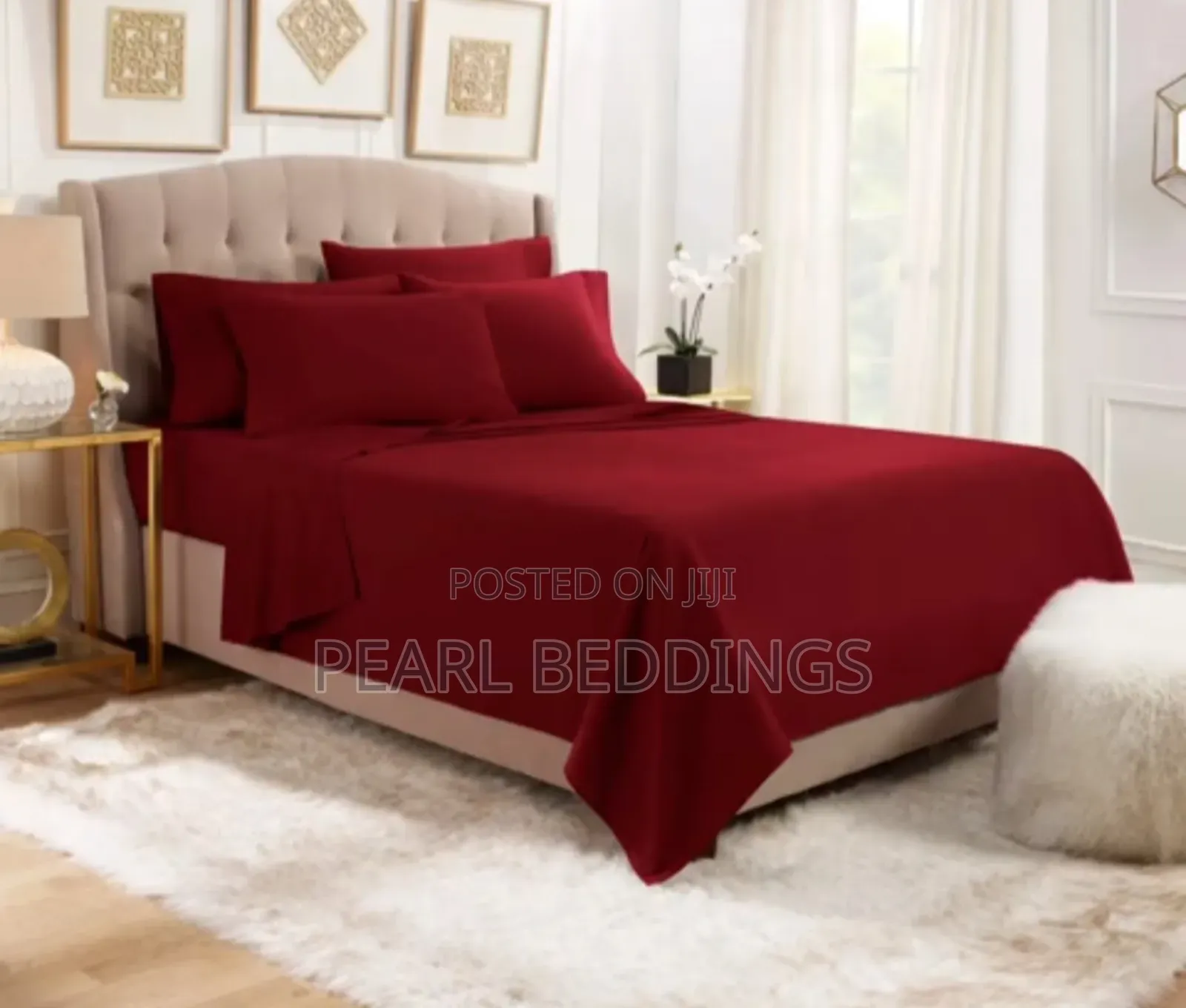 Premium Luxurious 100% Quality Plain Cotton Bedsheets Set