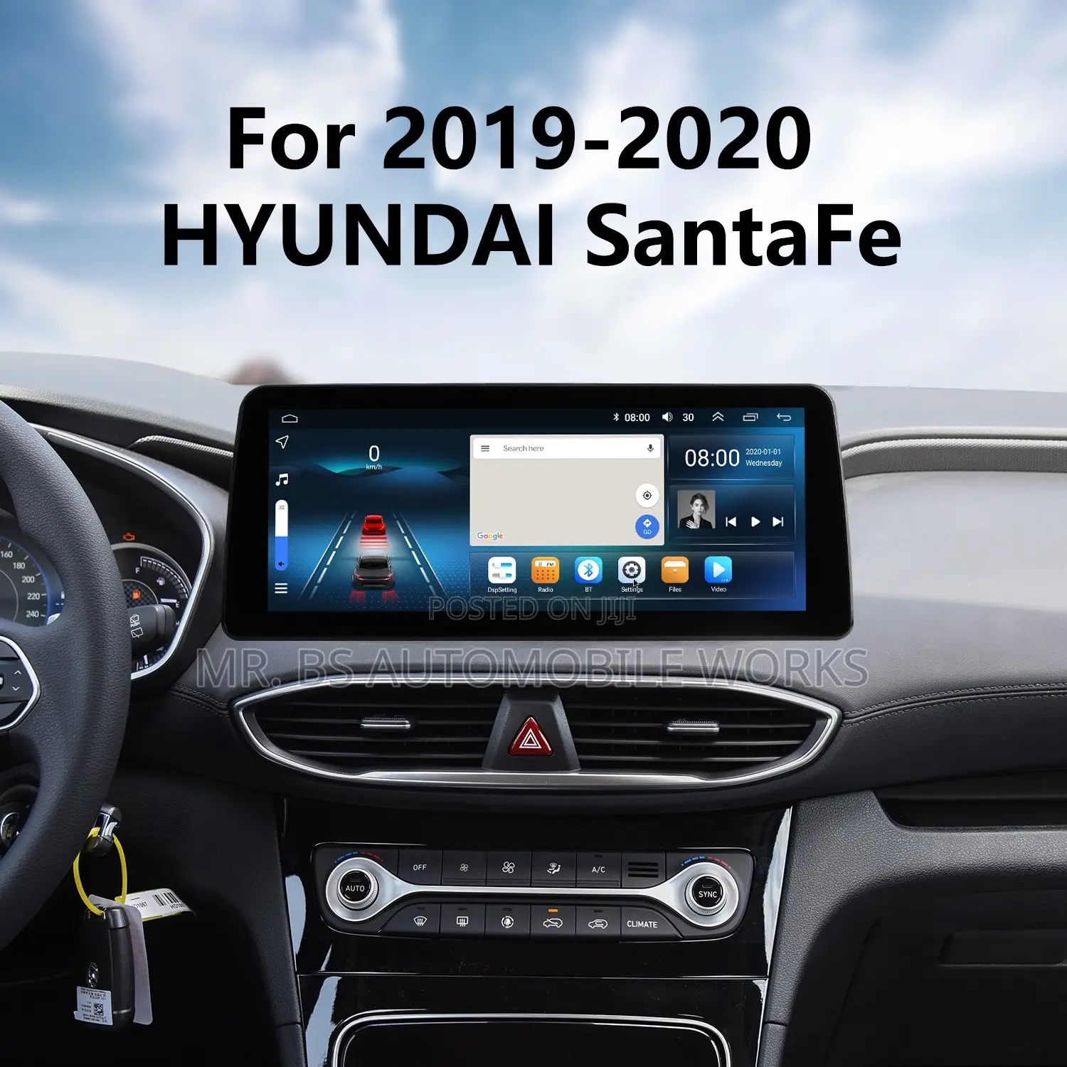 Hyundai Santa Fe Android (12 Inches) Screen 2019 To 2024