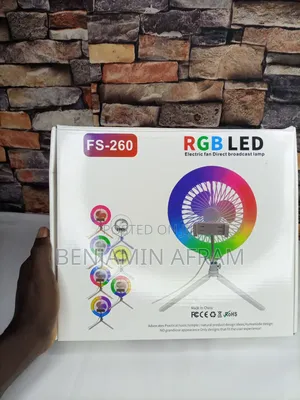Breeze Glow Fan With Tripod And Ring Light