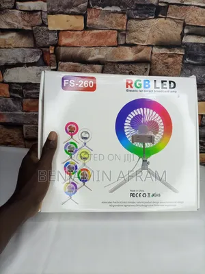 Breeze Glow Fan With Tripod And Ring Light