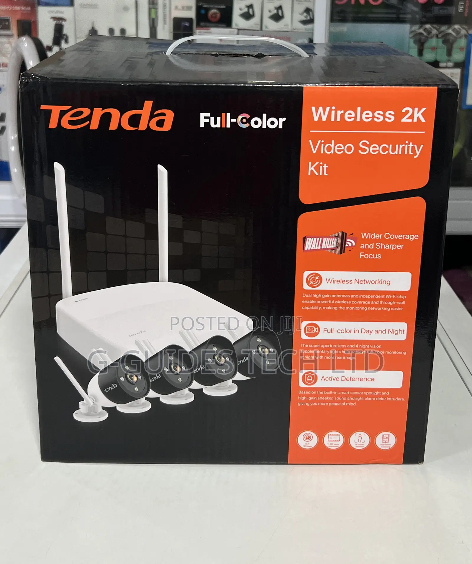 Tenda 4-Channel Wireless Kit (K4w-3tc), Tenda 4ch Wifi Kit