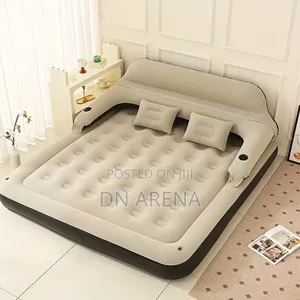 Queen Size Air Mattress Sofa Bed With Headboard And Pillow