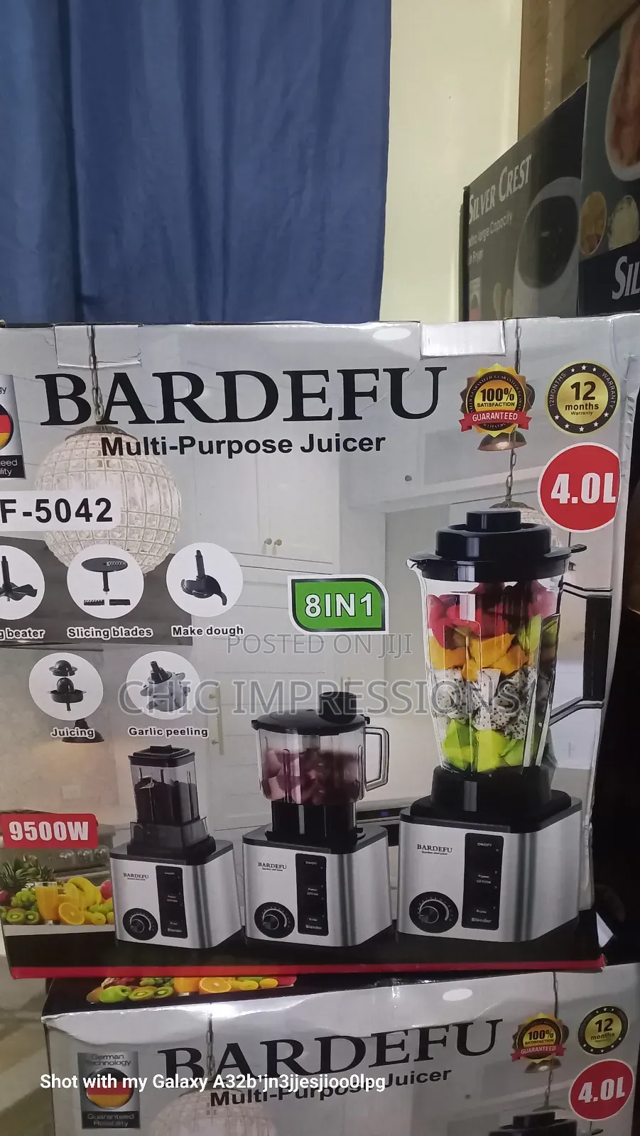 8 in 1 Bardefu Food Processor