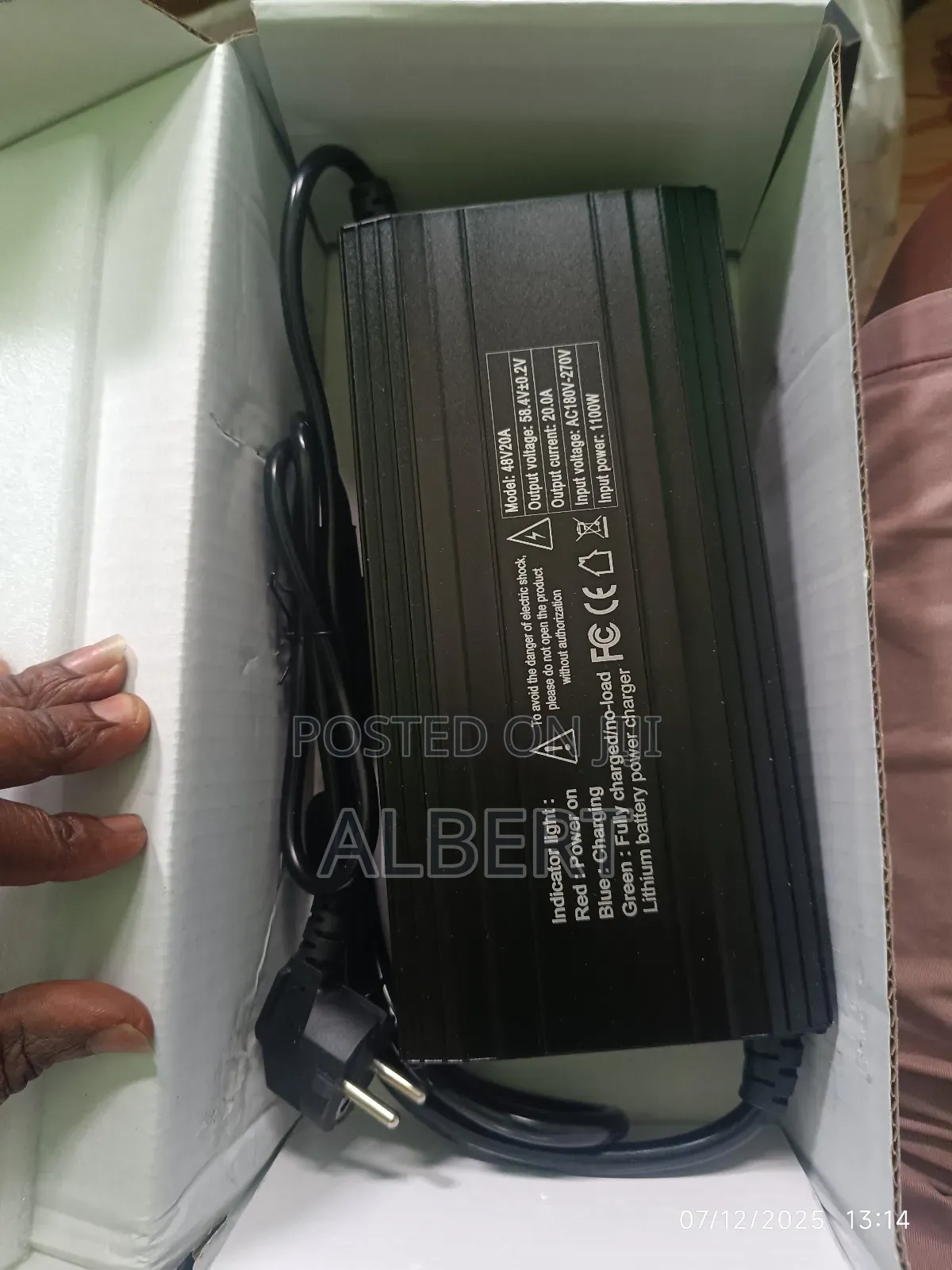 48v 20a Lithium/Gel Battery Charger