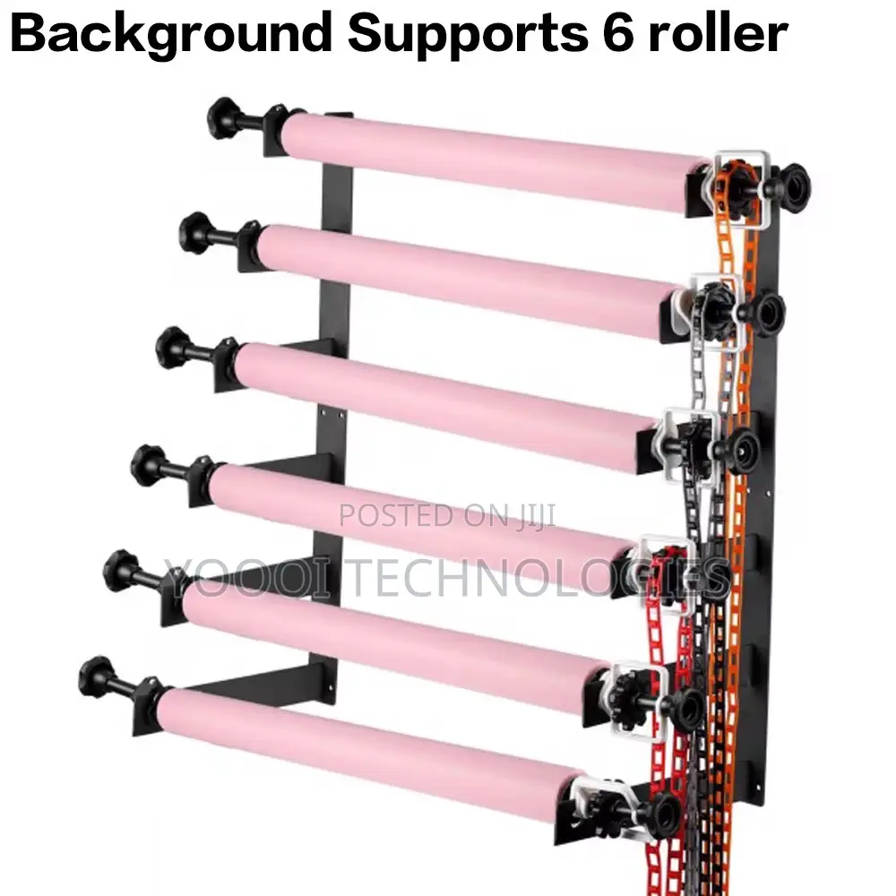 6 Roller Wall Mount Manual Background Support