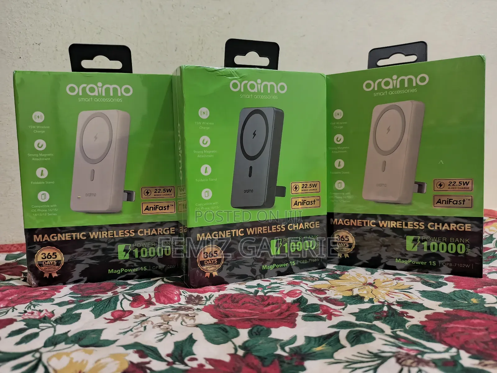 Oraimo Magpower 15 10000mah Wireless and Wired Power Bank
