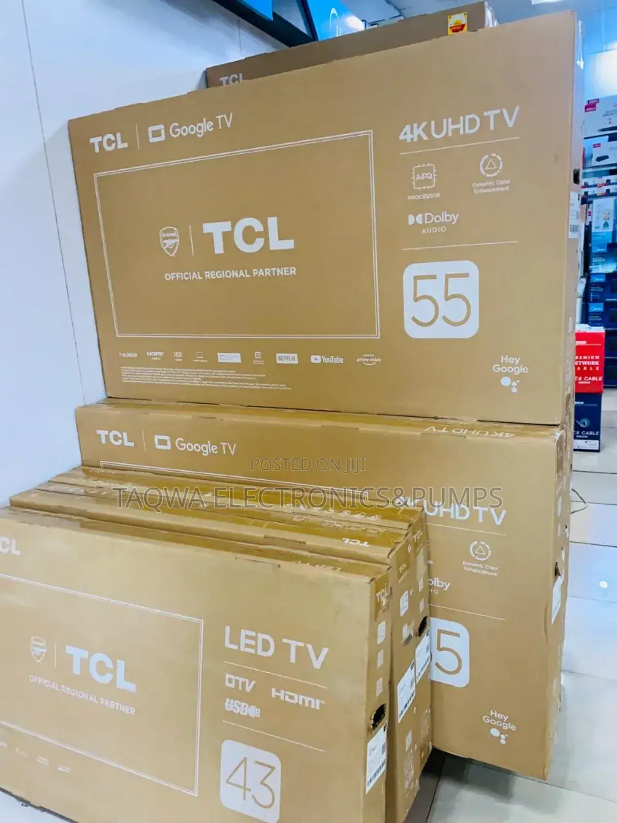 TCL 55" Uhd Frameless Google Tv 55p635
