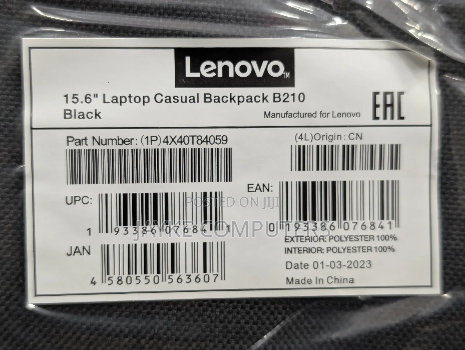 Laptop Bag (Back Pack) Lenovo