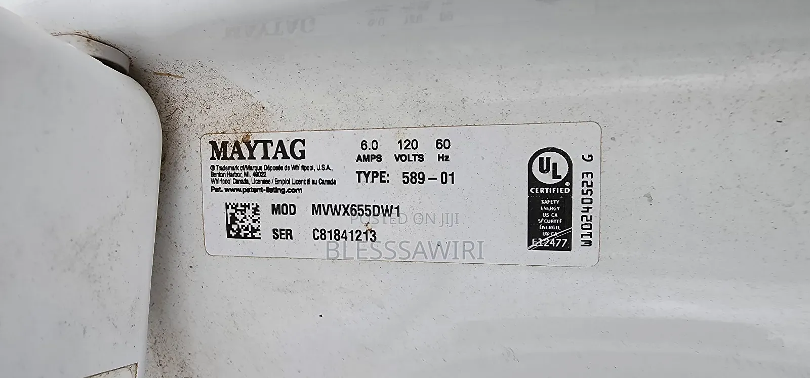 Usa Maytag Usa Large Capacity Washing Machine 20kg