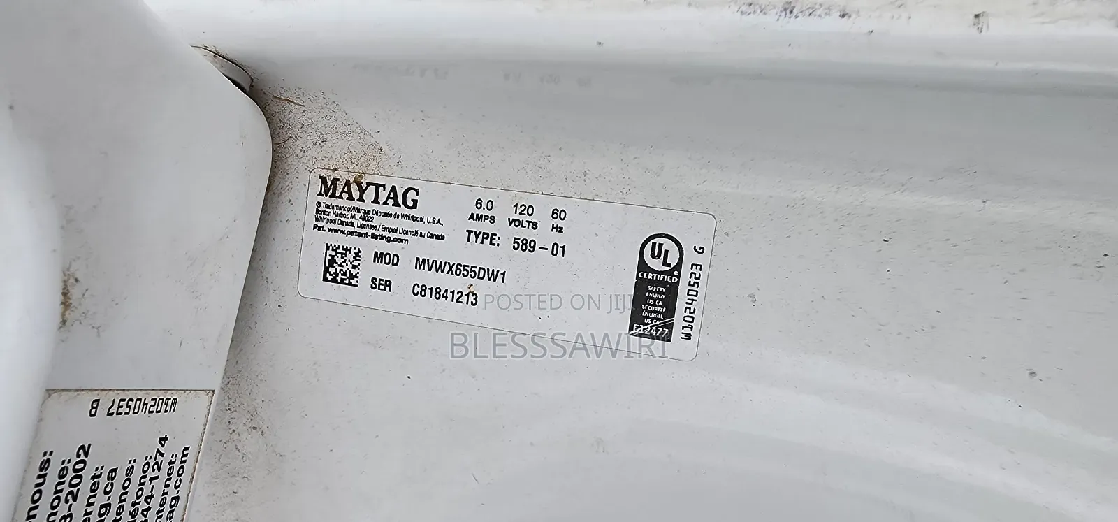 Usa Maytag Usa Large Capacity Washing Machine 20kg