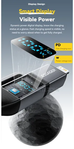 2m Essager 4 In 1 Digital Display Usb Cable Type C100w Pd