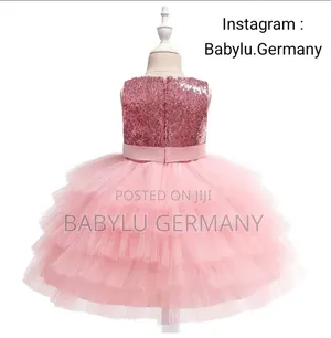 Pink Princess Dress / Ballgown With Front Bow for Girls