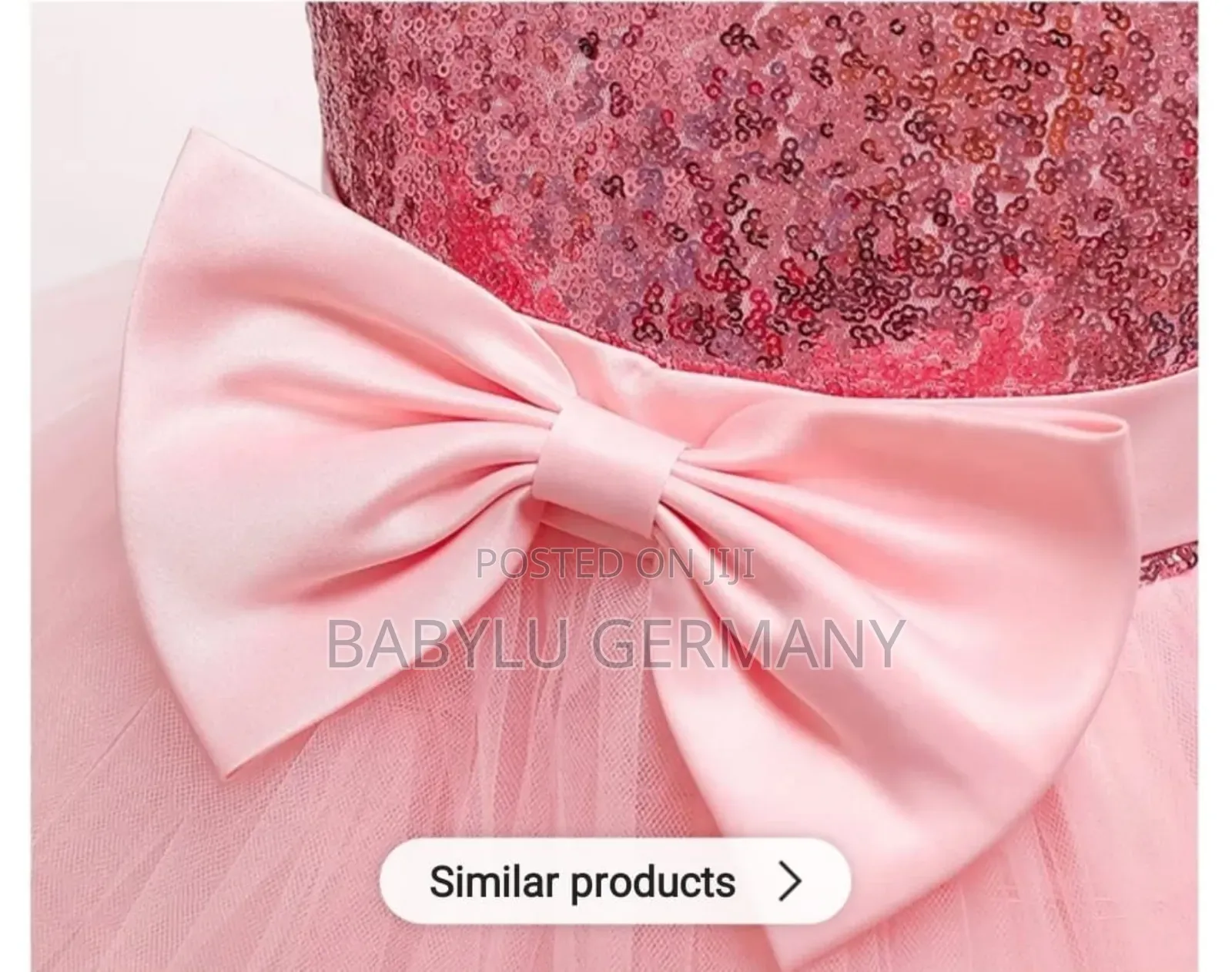 Pink Princess Dress / Ballgown With Front Bow for Girls