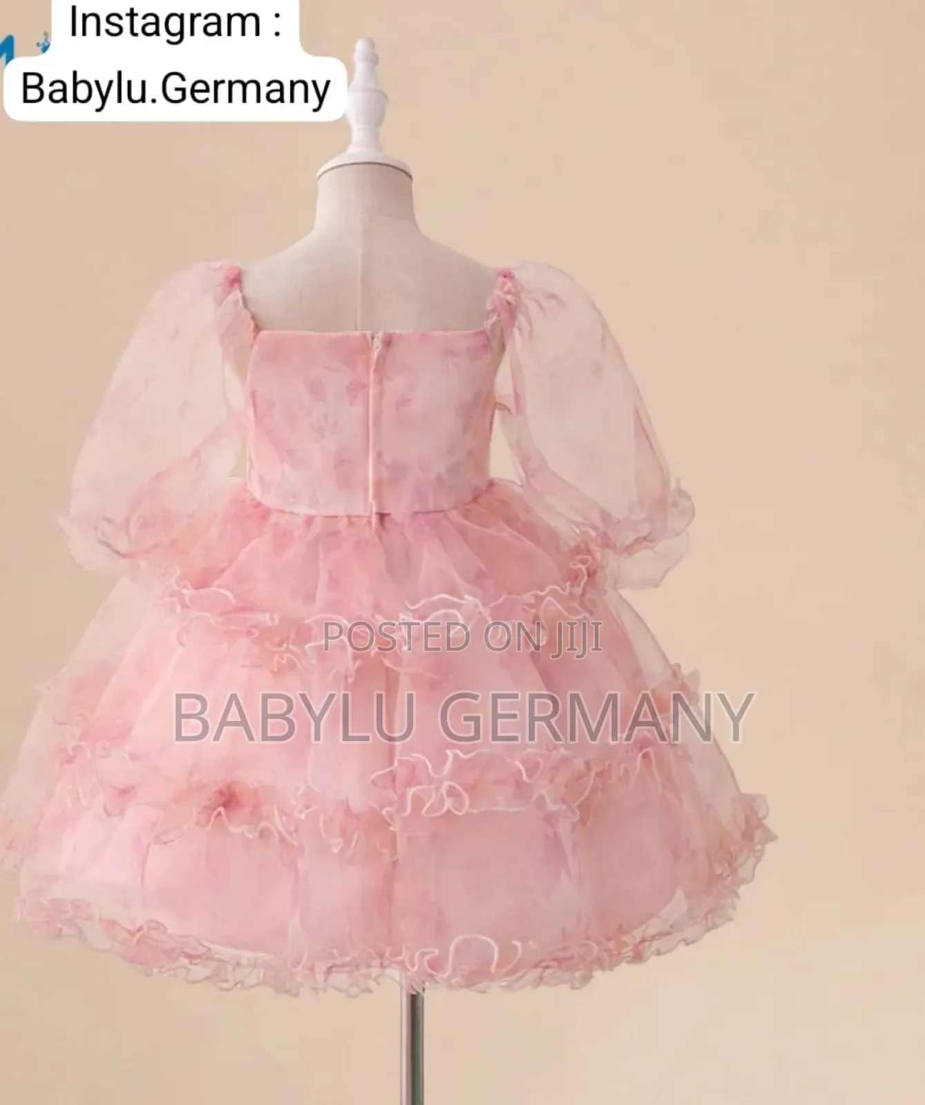 Pink Princess Ball Gown Dress for Girls