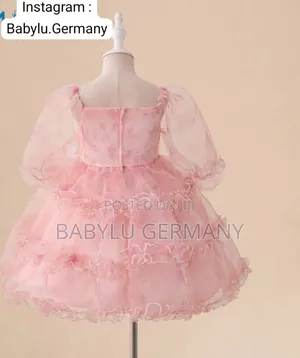Pink Princess Ball Gown Dress for Girls