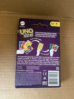 Uno Flip Double Sided Card Game F2-10 Players