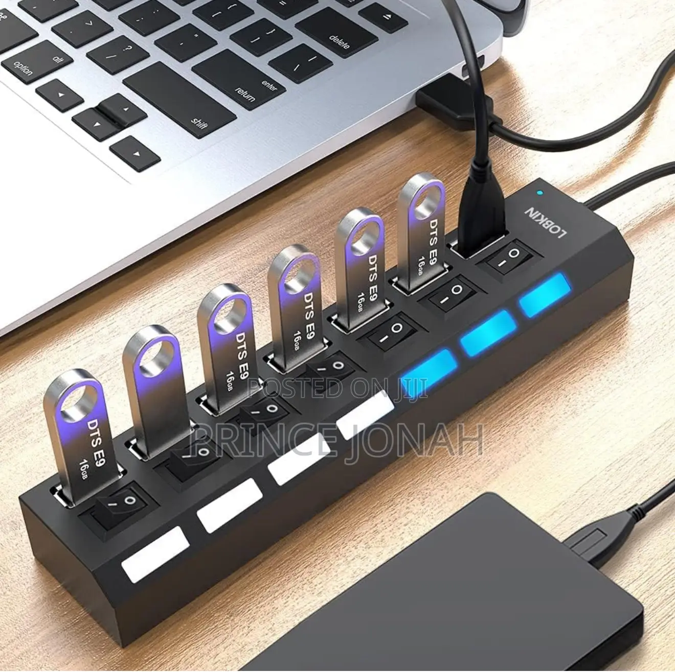 Lobkin Usb Hub 7-port,Usb 2.0 Hub