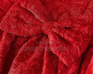Red Jacquard Princess Ballgown or Dress With Bow for Girls