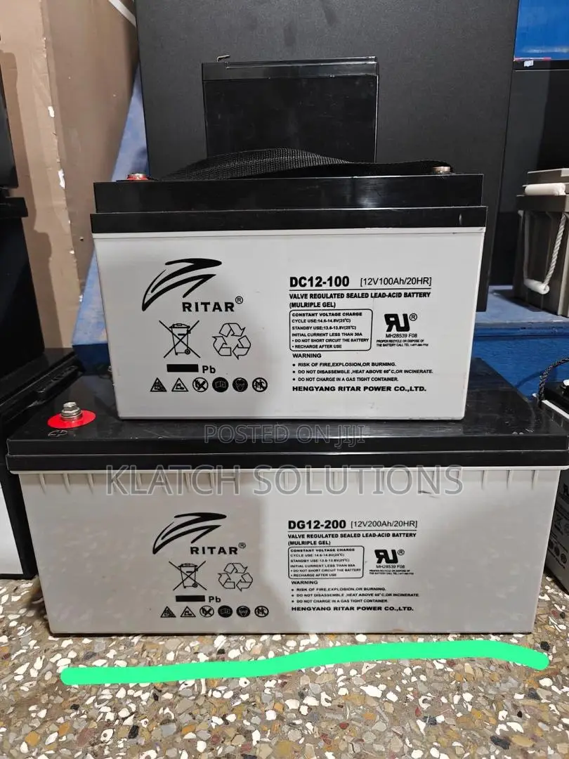 12v 100ah and 200ah Ritar Solar Battery