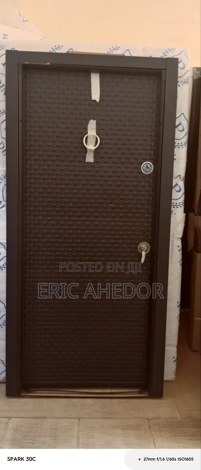 Full Black and Full Metal Security Door and Accessories