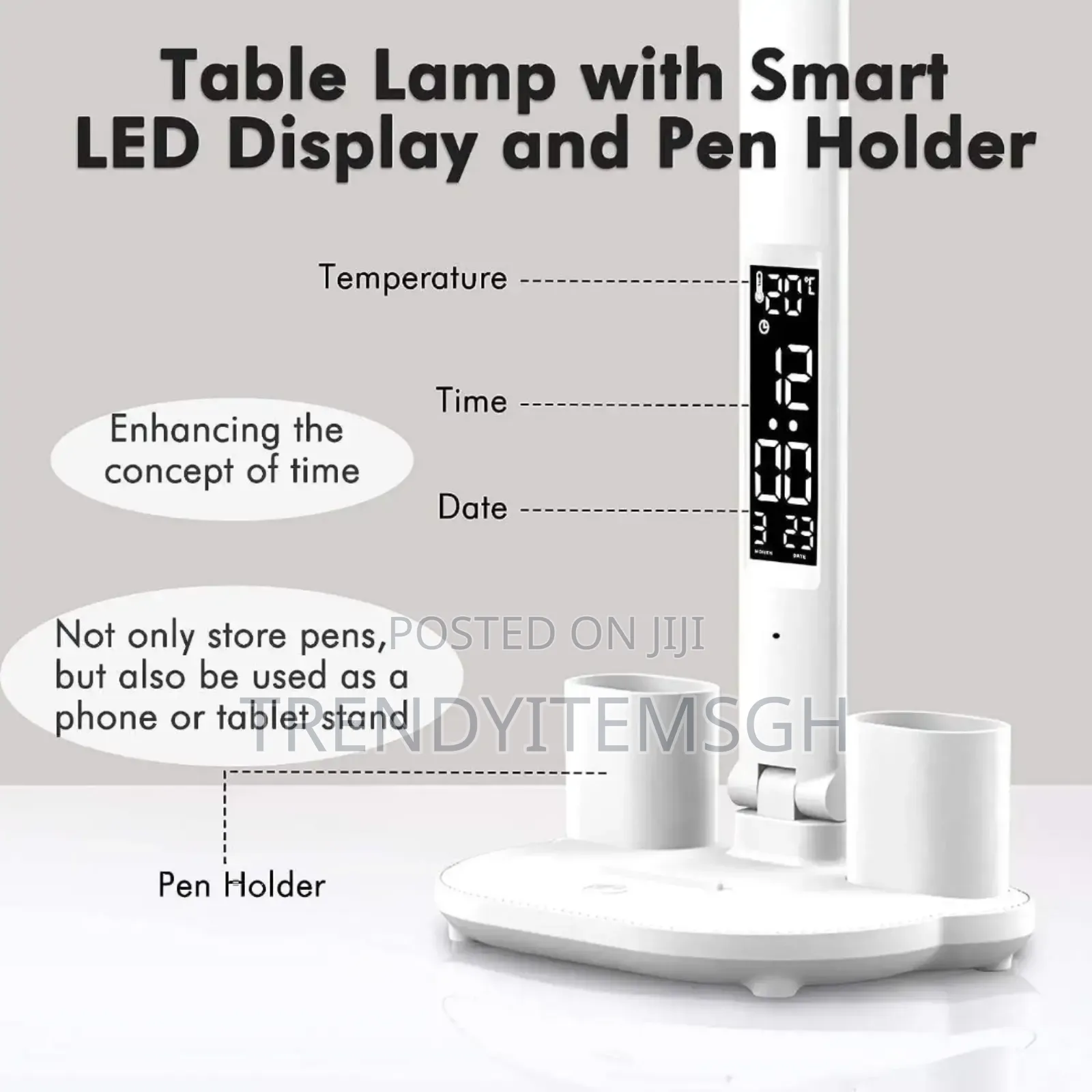 Dimmable Rechargeable Led Double Head Touch Table Desk Study Lamp