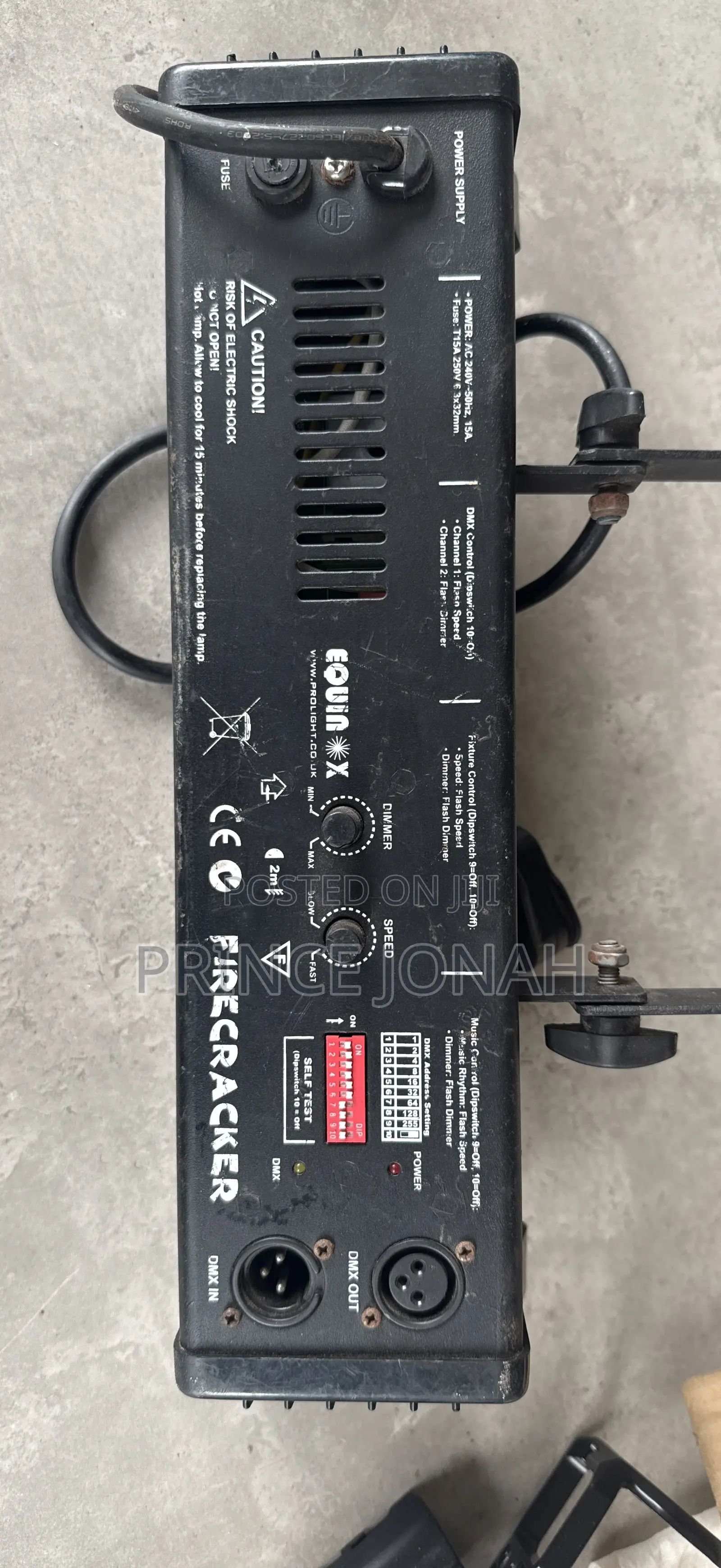 Equinox Firecracker 1500w DMX High Power Strobe