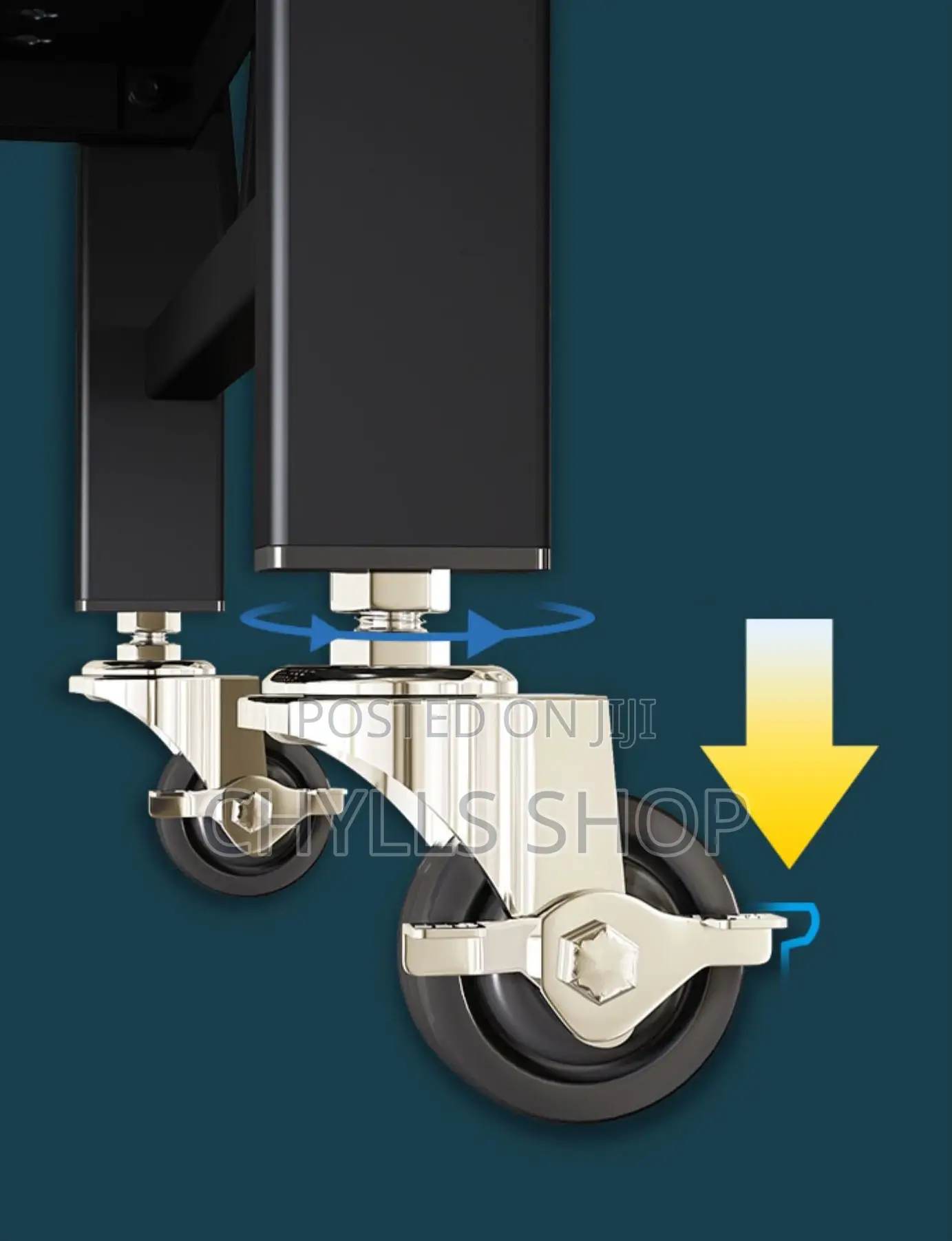 5tier Foldable Storage Rack With Wheels