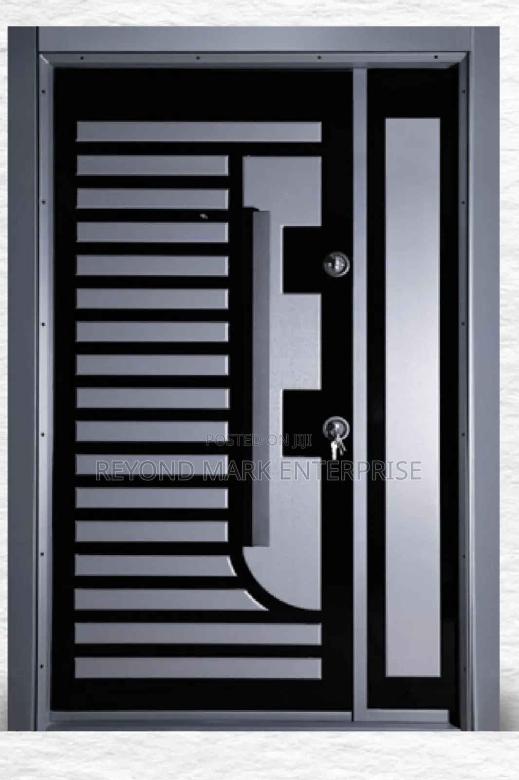 Single Security Door, Luxury PVC Embosed, Turkey Doors