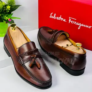 Salvatore Ferragamo Brown Leather Shoe