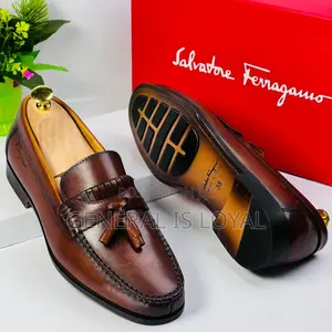 Salvatore Ferragamo Brown Leather Shoe