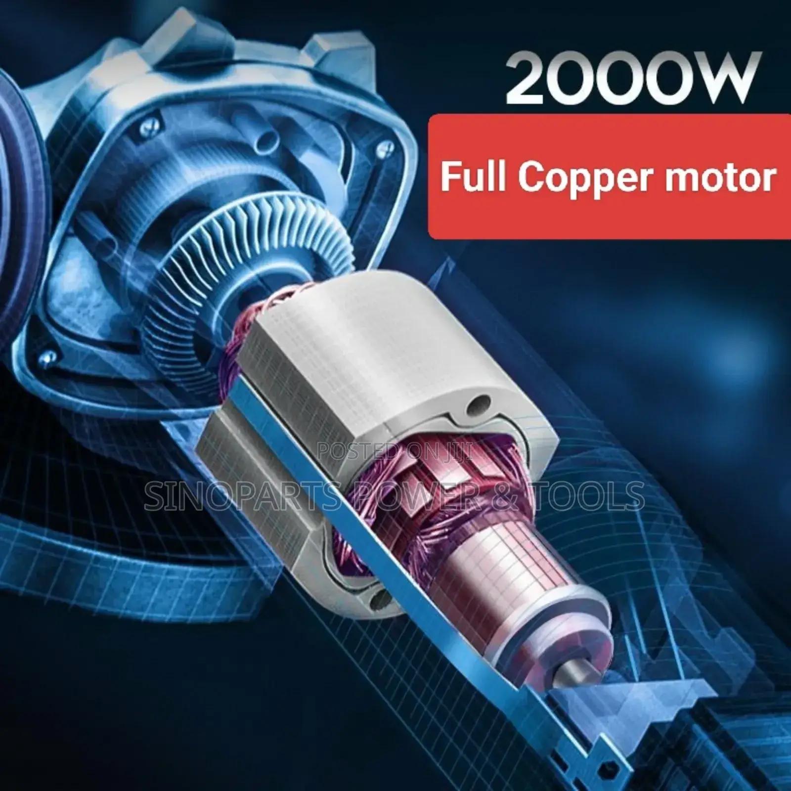 6-in-1 Power! Fogo Angle Grinder - 2000w Peak 18 Accessories