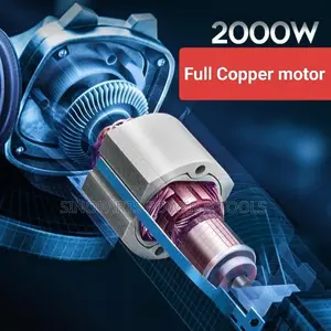 6-in-1 Power! Fogo Angle Grinder - 2000w Peak 18 Accessories