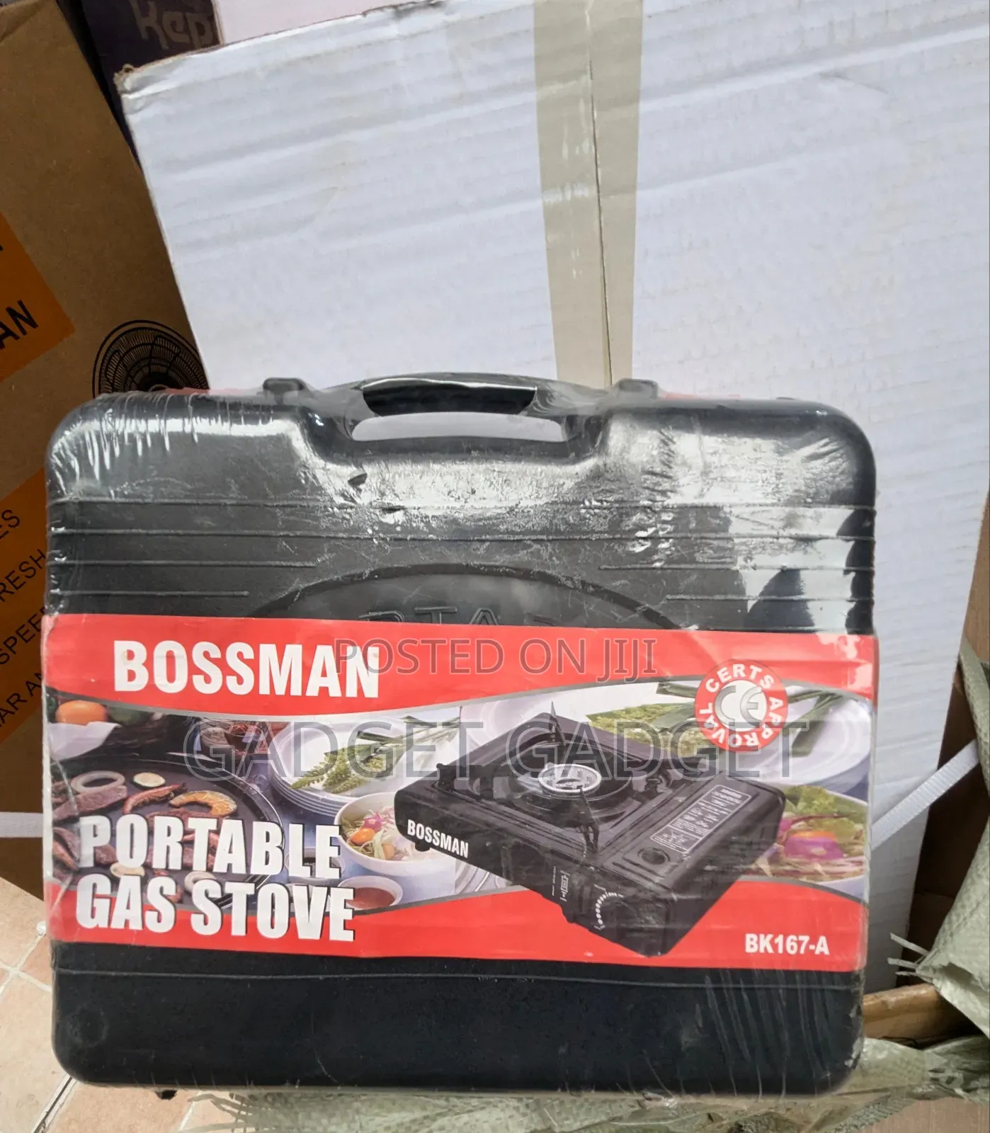 Single Portable Gas Stove With 2 Refills Gas Cans