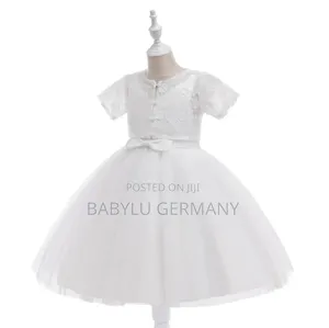 Princess White Dress / Ballgown With Petticoat for Girls